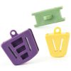 SHUATI Dental Bite Blocks 6-Pack Silicone Mouth Prop Set 3 Colors-4