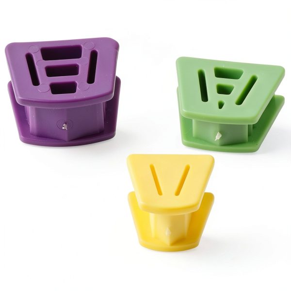 SHUATI Dental Bite Blocks 6-Pack Silicone Mouth Prop Set 3 Colors-6