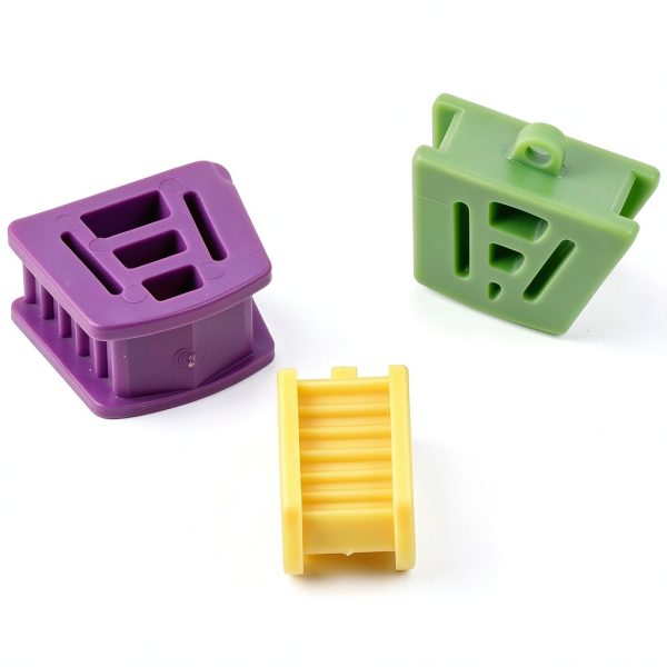 SHUATI Dental Bite Blocks 6-Pack Silicone Mouth Prop Set 3 Colors-5