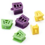 SHUATI Dental Bite Blocks 6-Pack Silicone Mouth Prop Set 3 Colors-0