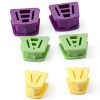 SHUATI Dental Bite Blocks 6-Pack Silicone Mouth Prop Set 3 Colors-1