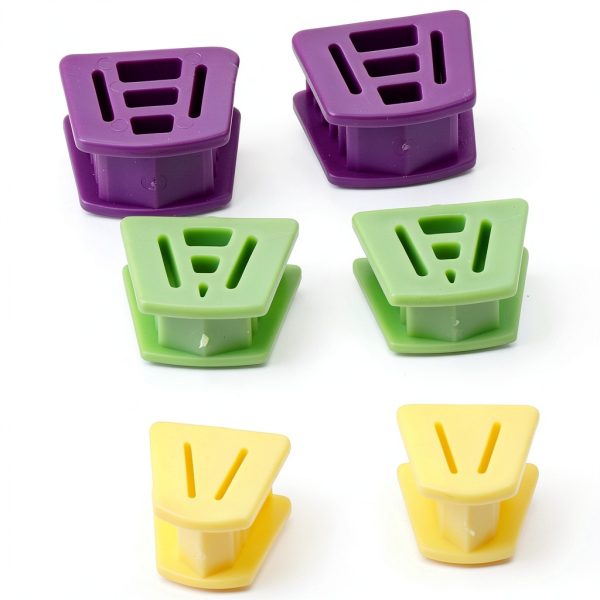 SHUATI Dental Bite Blocks 6-Pack Silicone Mouth Prop Set 3 Colors-1