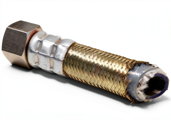 Shark Premium 10 FT Stainless Steel Dishwasher Hose - Burst Proof Water Supply Line 3/8" MIP Elbow - 10 Year Warranty-1