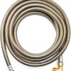 Shark Premium 10 FT Stainless Steel Dishwasher Hose - Burst Proof Water Supply Line 3/8" MIP Elbow - 10 Year Warranty-2