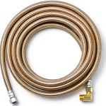Shark Premium 10 FT Stainless Steel Dishwasher Hose - Burst Proof Water Supply Line 3/8" MIP Elbow - 10 Year Warranty-0