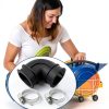 WD24X33918 Dishwasher Circulation Pump To Sump Elbow Hose With Clamps Fits For GE Dishwashers-5