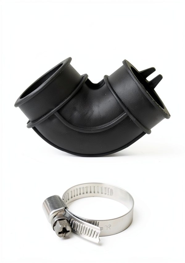 WD24X33918 Dishwasher Circulation Pump To Sump Elbow Hose With Clamps Fits For GE Dishwashers-2