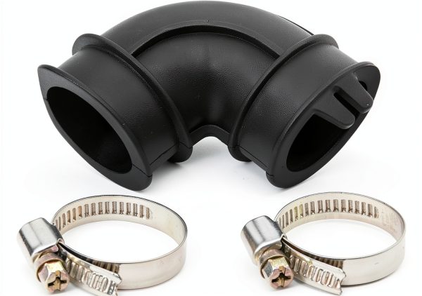 WD24X33918 Dishwasher Circulation Pump To Sump Elbow Hose With Clamps Fits For GE Dishwashers-0